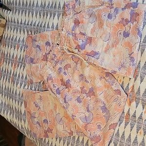 Roxy Floral Pants - Pink and Purple
